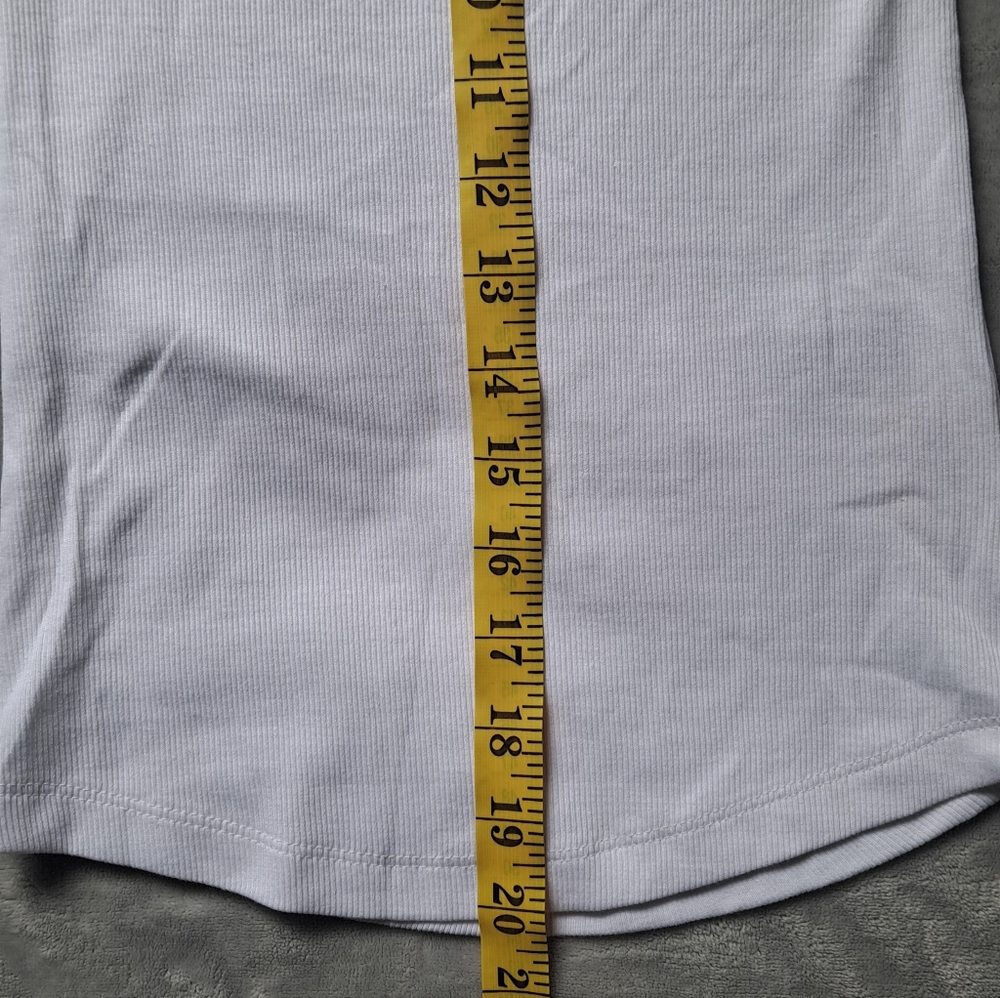 NWT Madewell Brightside Lucia Rib 90s Tank White Size XXS - Picture 9 of 12